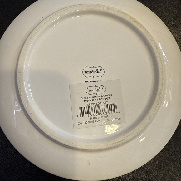 Mud Pie‎ Gravy Bowl "So Gravy Baby", Saucer, & “good gravy” spoon - Picture 5 of 8